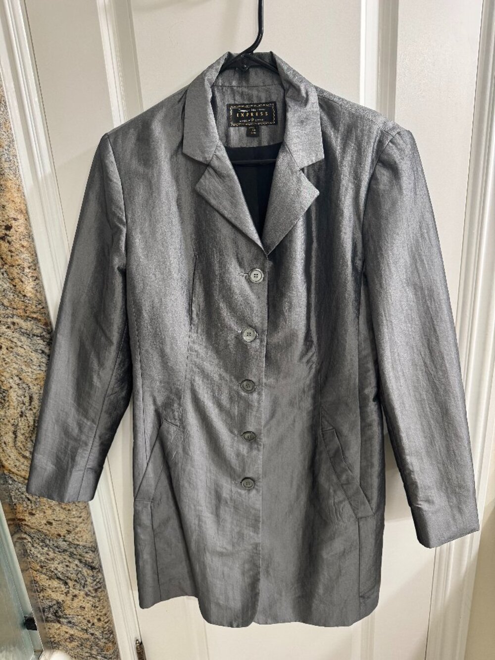 Express Silver Coat, size 5/6